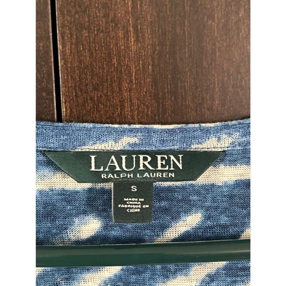 Ralph Lauren Blue Linen T-Shirt Small - Picture 4 of 5